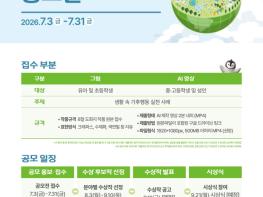 한국환경보전원, ‘제4회 지구하다 페스티벌 공모전’ 개최... “기후행동 그림·AI 영상 공모” 기사 이미지